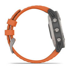 fēnix® 6 Pro and Sapphire (Titane avec bracelet orange)