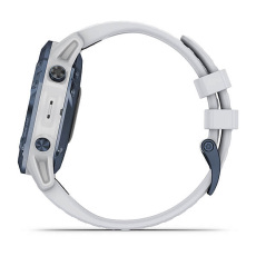 fēnix®  6 - Pro Solar Edition (Titane Cobalt Blue avec bracelet Whitestone)