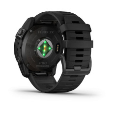 fēnix® 7X Pro Sapphire Solar Edition (Titane avec revêtement en Carbon Gray DLC et bracelet noir)