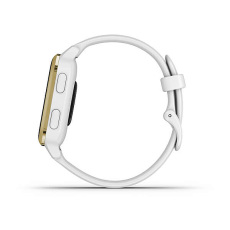 Venu Sq (White/Light Gold avec bracelet silicone White)